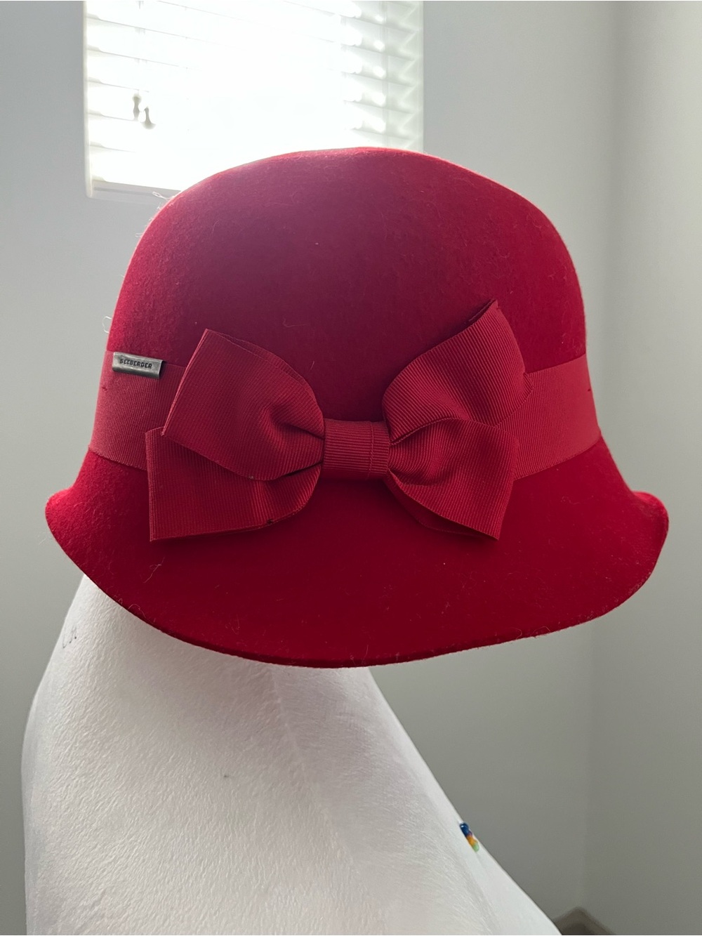 Red Bow Cloche Hat - Kids Accessories